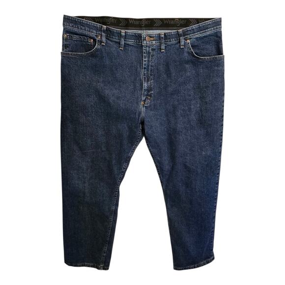 Wrangler Performance Series Mens Jeans 44x29 Blue Comfort Flex Straight Leg - Picture 1 of 12